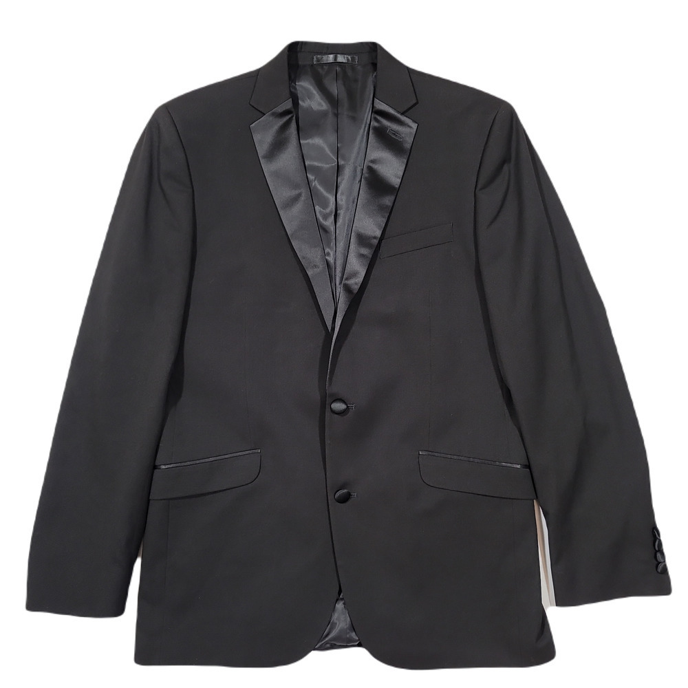 Kenneth Cole Tuxedo Jacket Mens 40L 40 Techni-Cole Black Stretch NEW‎